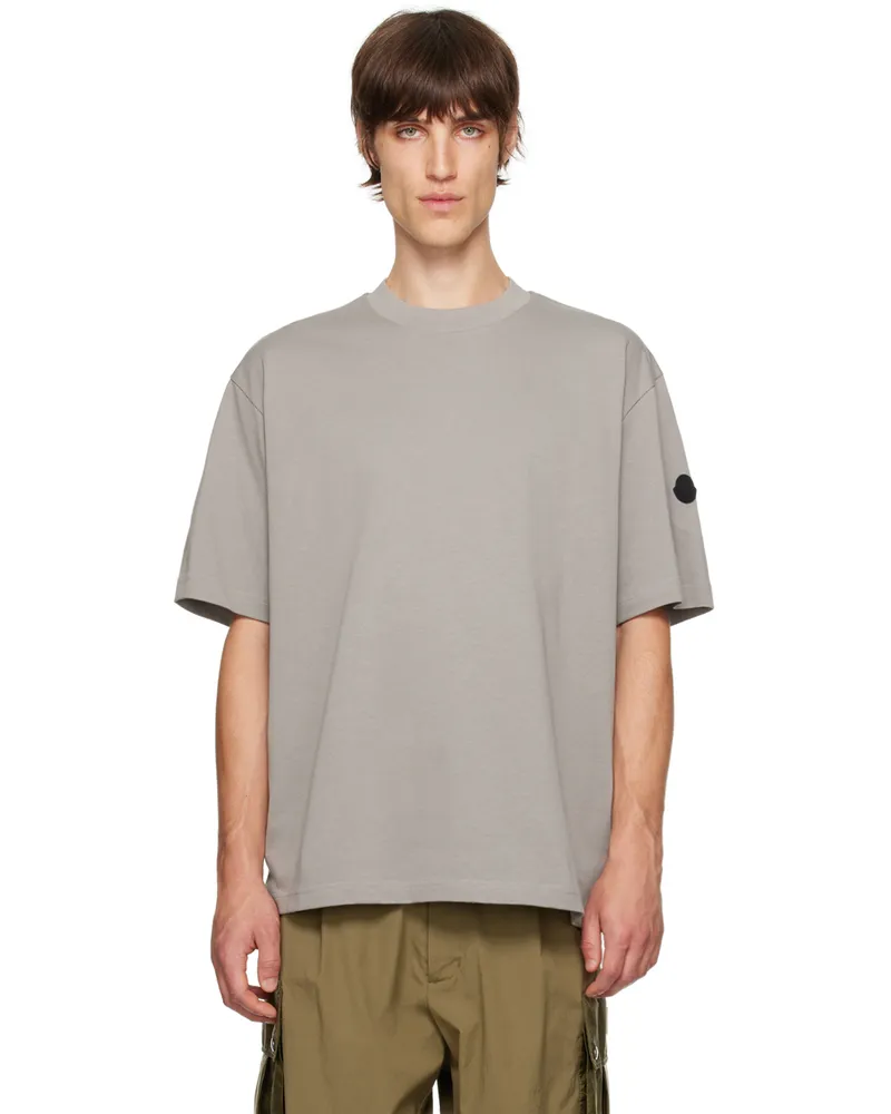 Moncler Gray Logo Patch T-shirt 266