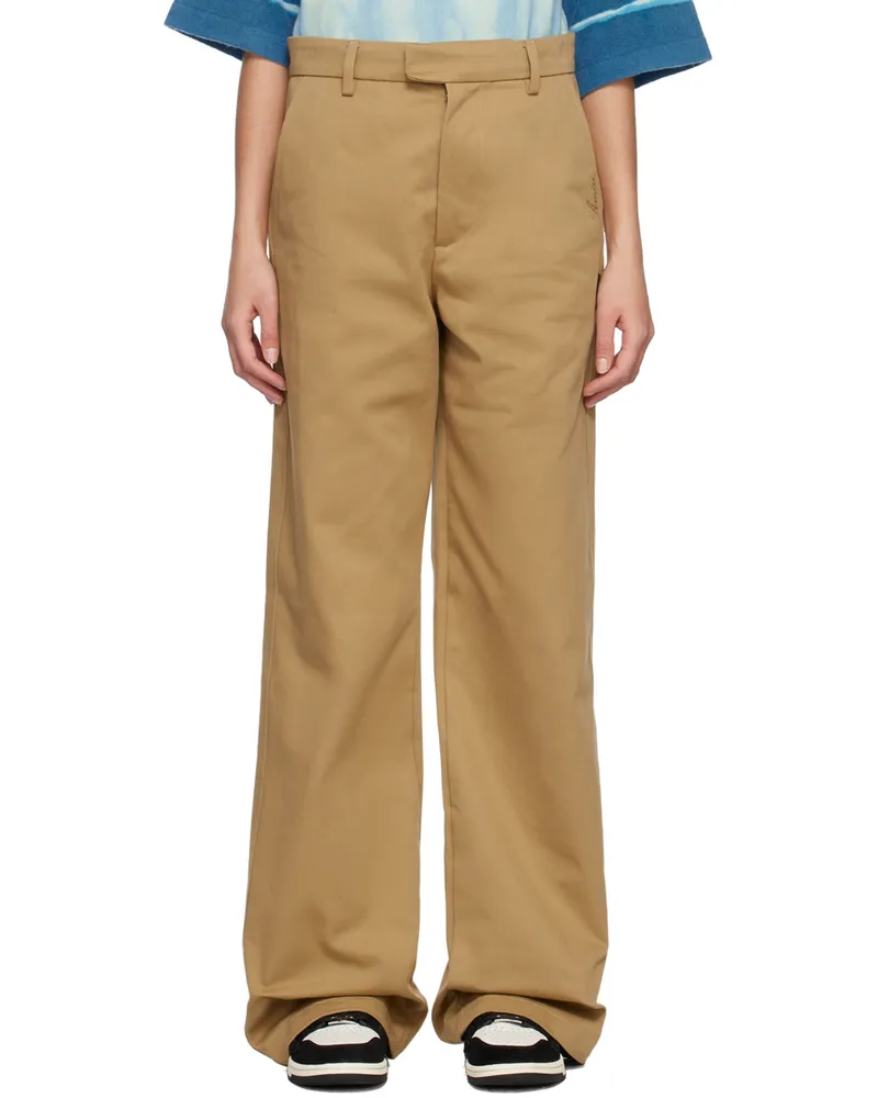 Amiri Tan Baggy Work Trousers Tan
