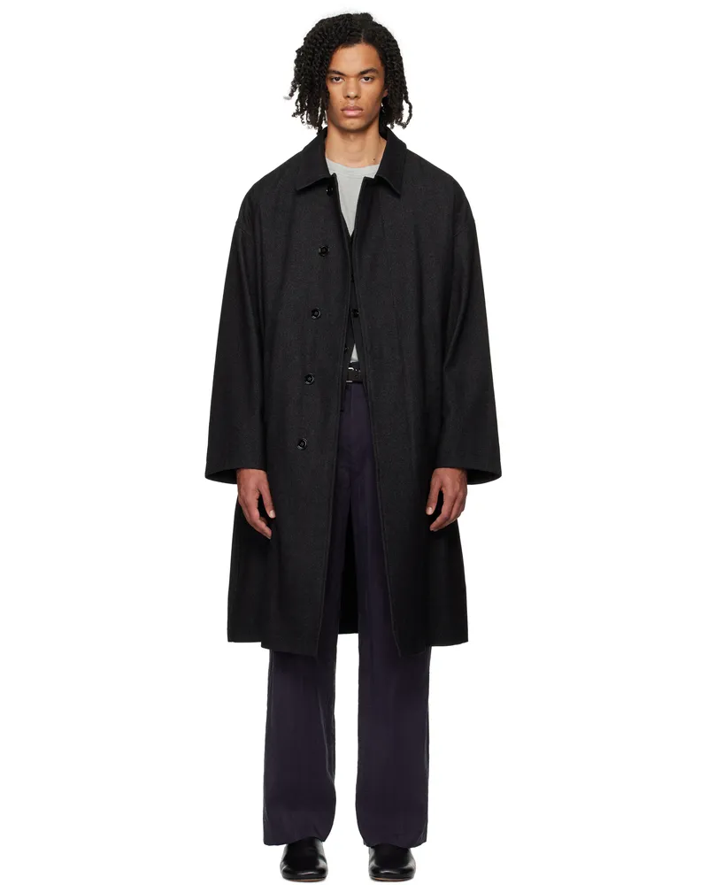 Christophe Lemaire Gray Boxy Coat Mu200