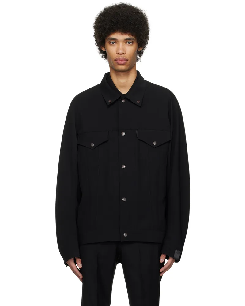 N.HOOLYWOOD Black Buttoned Jacket Black