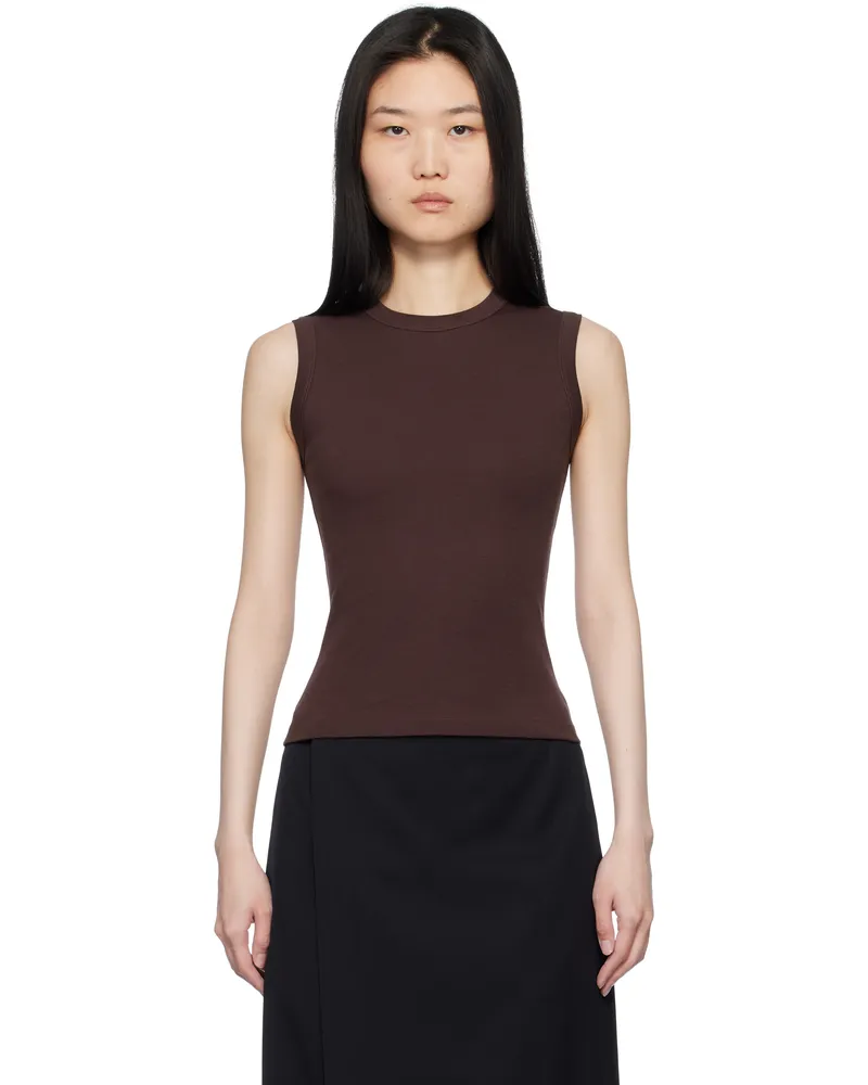 Flore Flore Brown Esmé Tank Top Choco