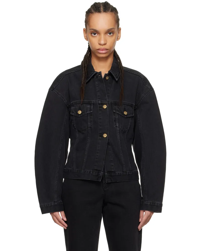 Jacquemus Black 'The denim de-Nîmes' Denim Jacket 990