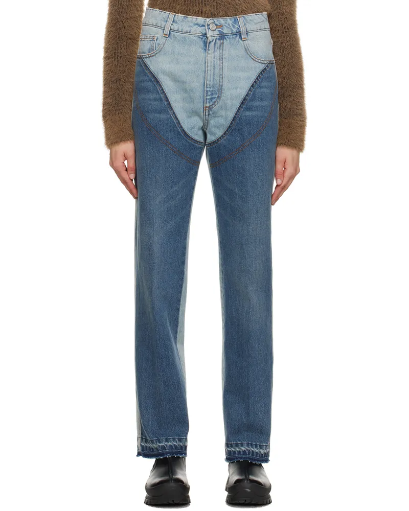 Stella McCartney Blue Paneled Jeans 4147