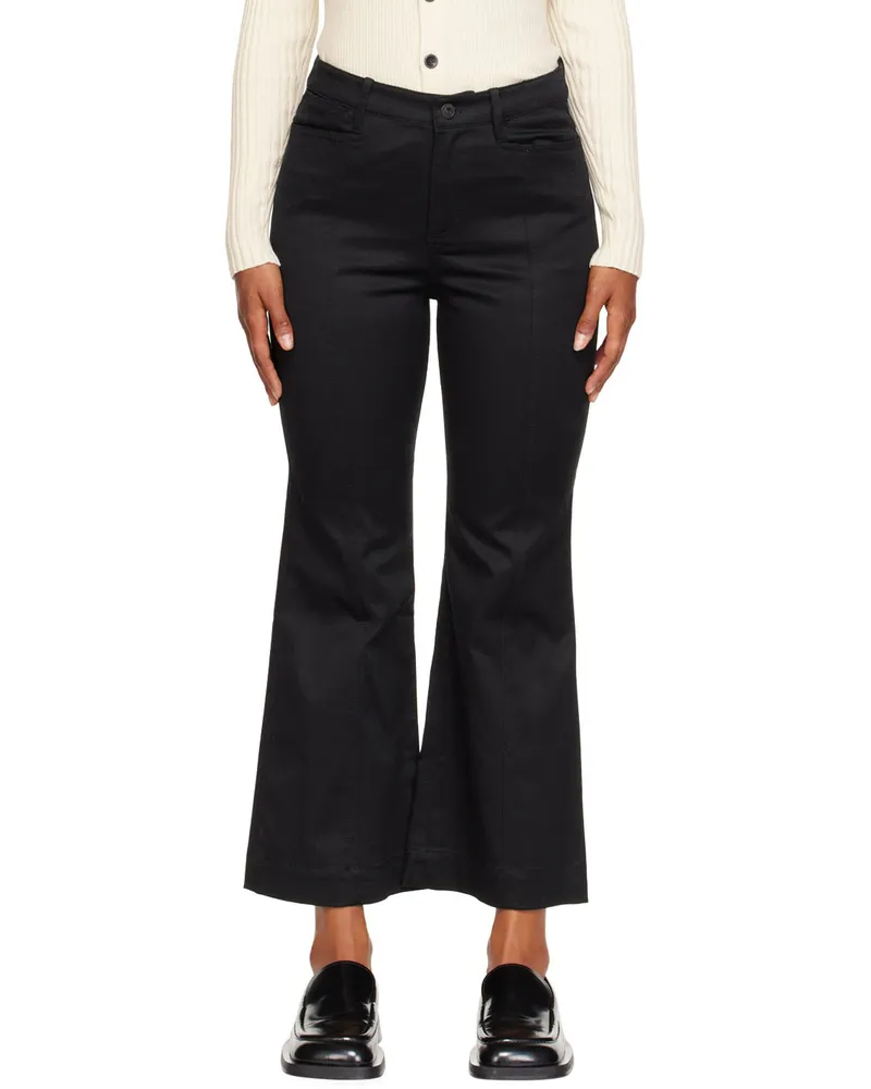 Proenza Schouler Black Proenza Schouler White Label Cotton Trousers 001