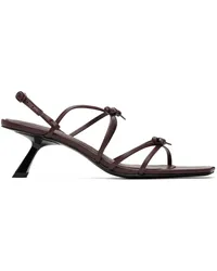 Studio Amelia Burgundy Ballet 50 Heeled Sandals Bur