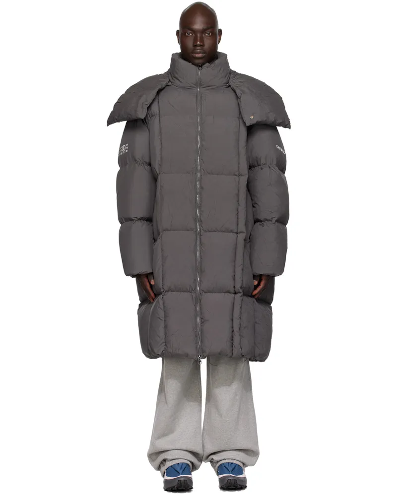 Maison Margiela SSENSE Exclusive Gray CHENPENG Edition Down Coat Light