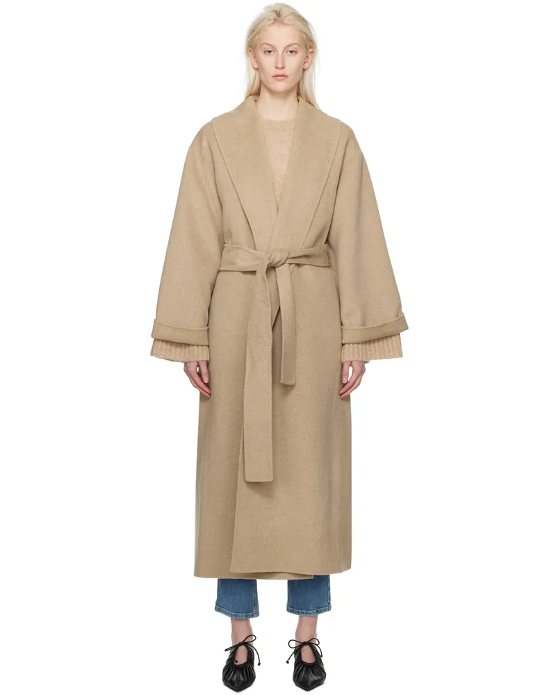 By Malene Birger Taupe Trullem Coat M32