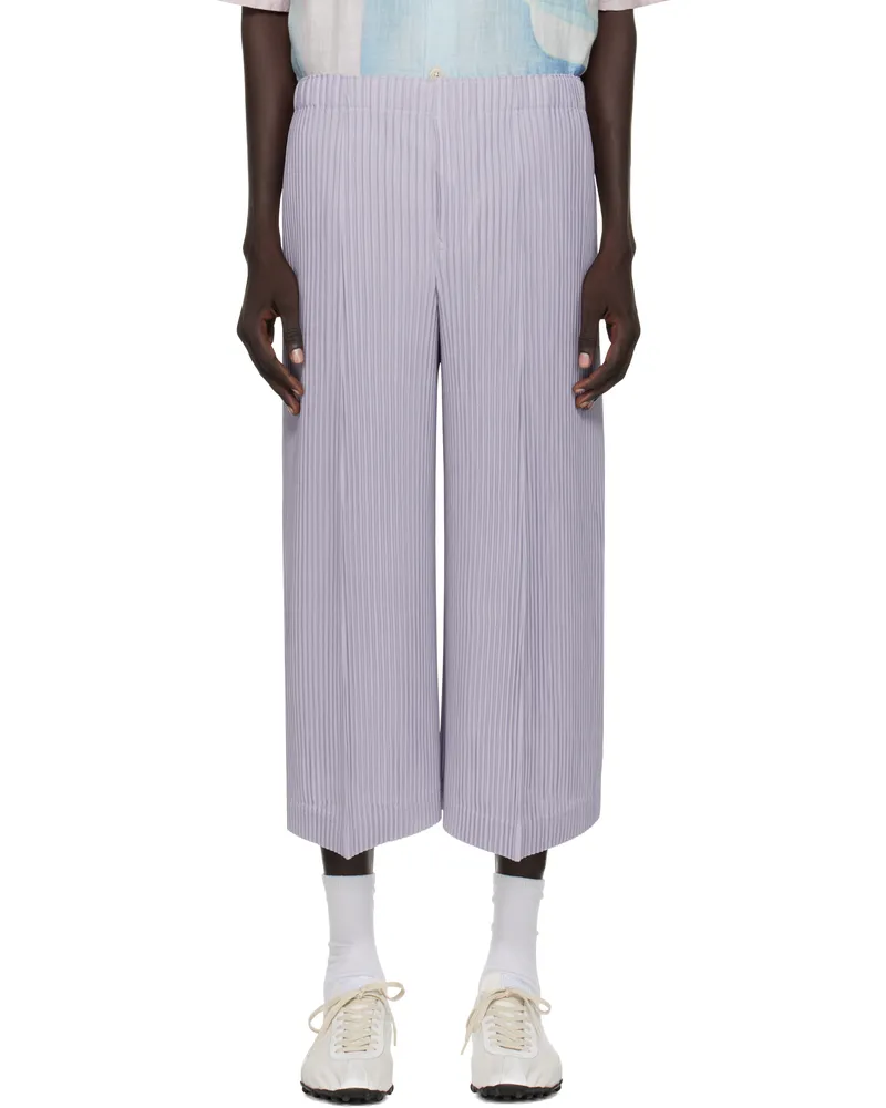 Issey Miyake Purple Monthly Color June Trousers 18-cloud
