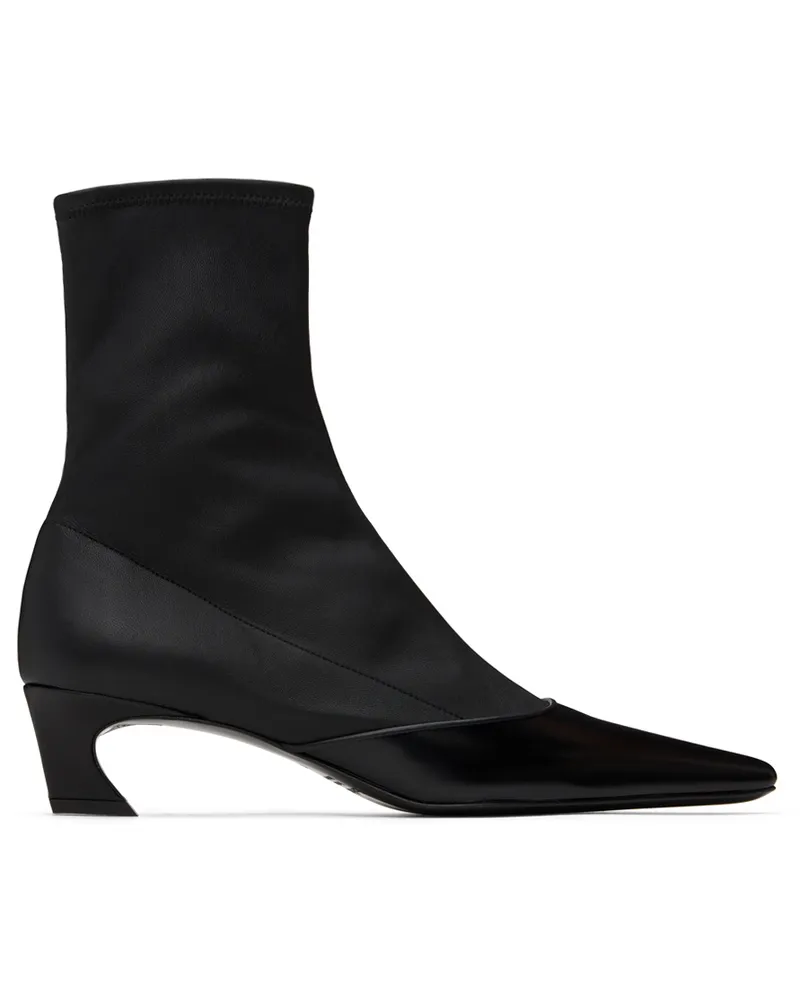 Acne Studios Black Heeled Ankle Boots 900