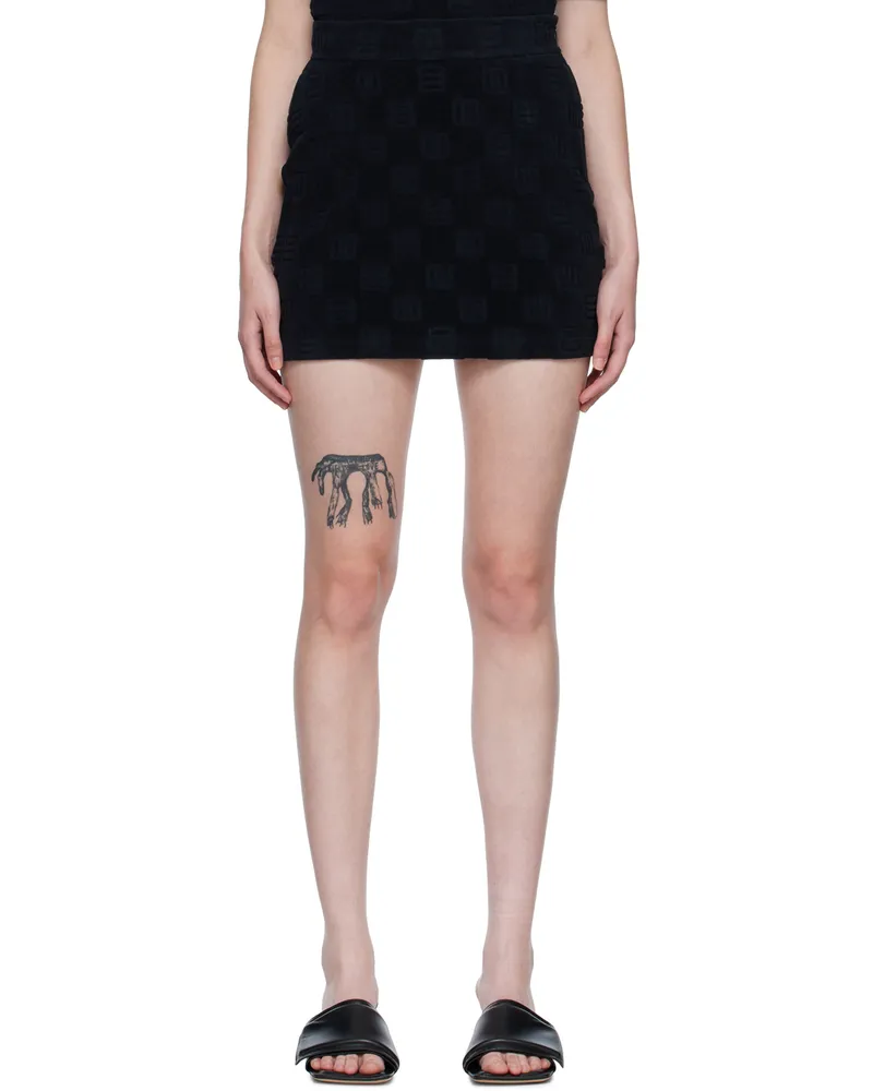 AMBUSH Black Monogram Miniskirt Black