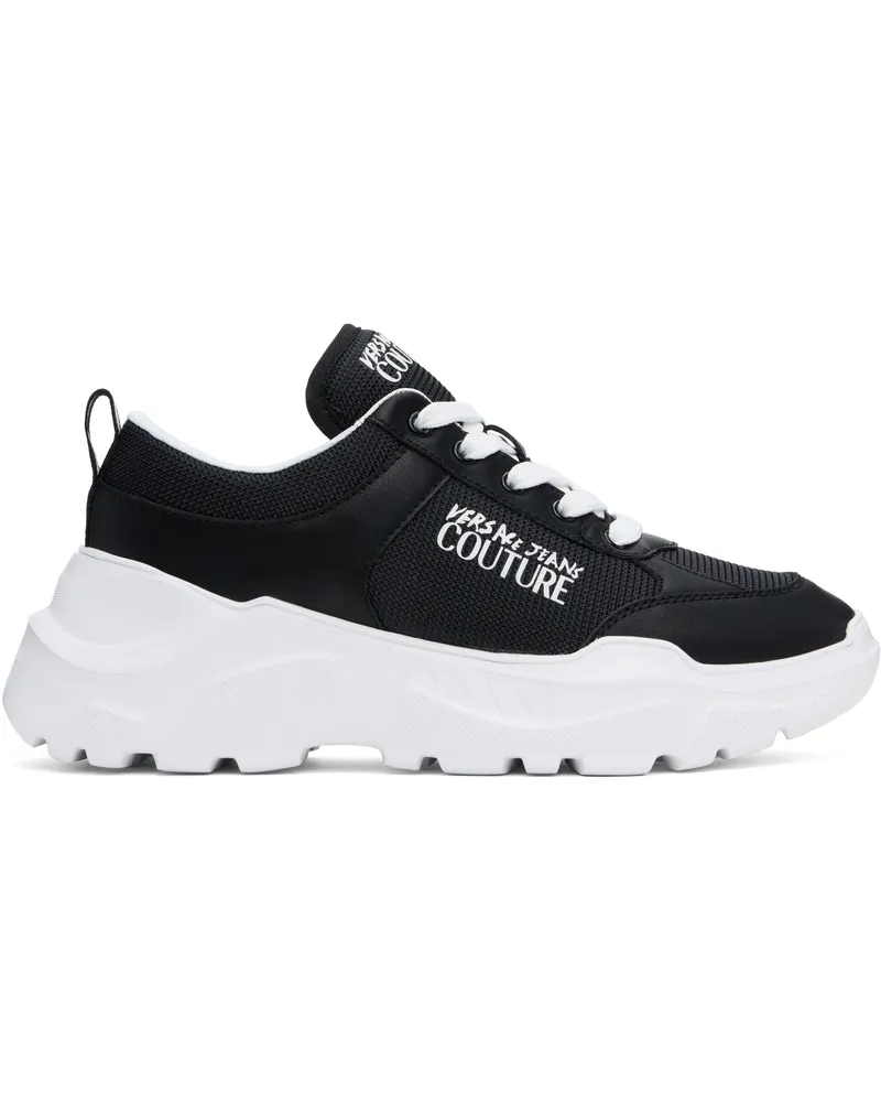 Versace Jeans Black Logo Speedtrack Sneakers E899-black