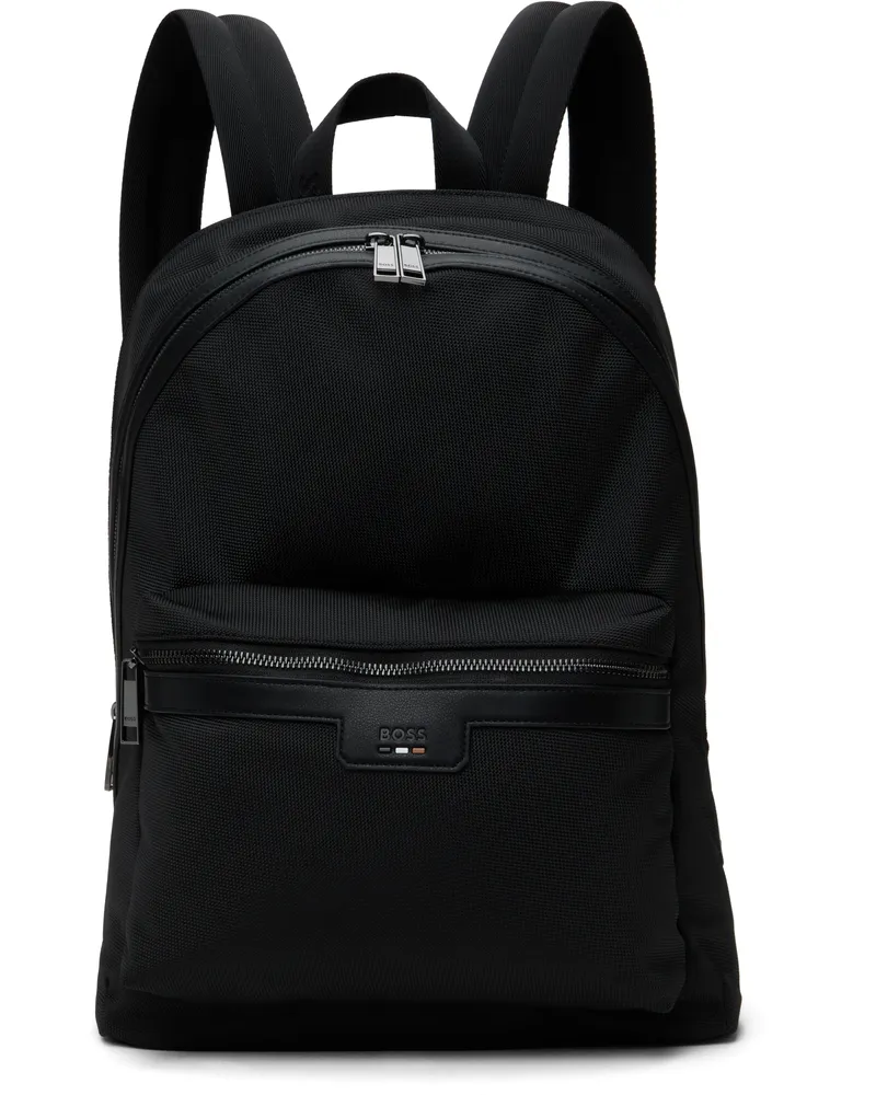 HUGO BOSS Black Structured Backpack 001-black