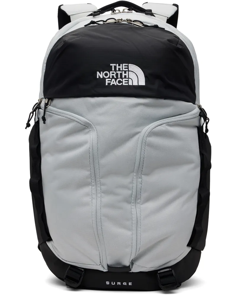 The North Face Gray & Black Surge Backpack Tin