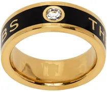 Gold & Black 'The Medallion' Ring