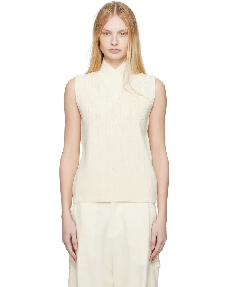 Studio Nicholson Off-White Ceres Vest Parchment