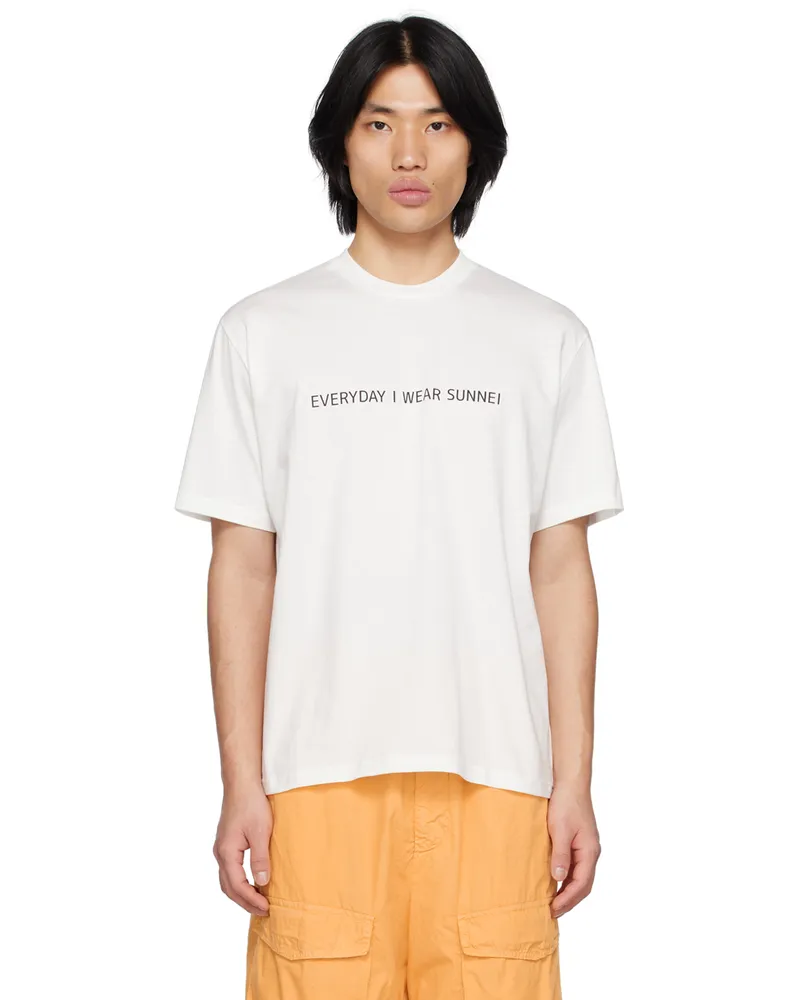 SUNNEI White Classic Mural T-Shirt Classic