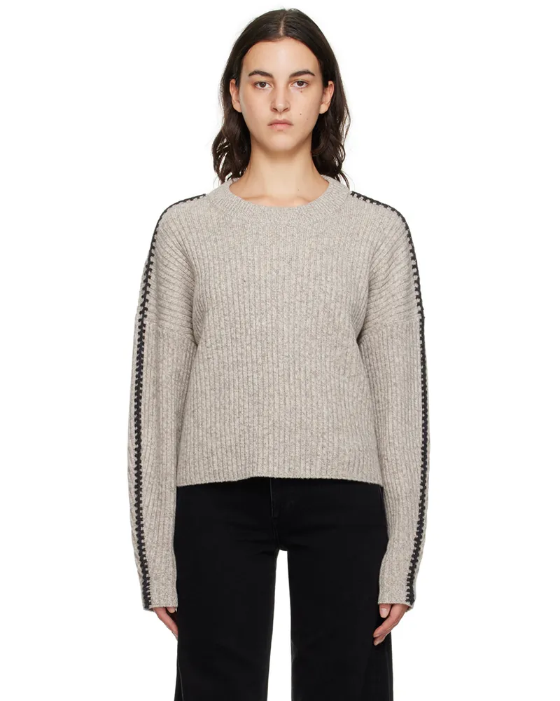 Rag & Bone Taupe Ingrid Sweater Oat