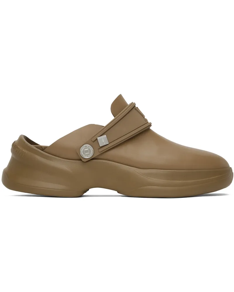 Wooyoungmi Beige Embossed Clogs Beige