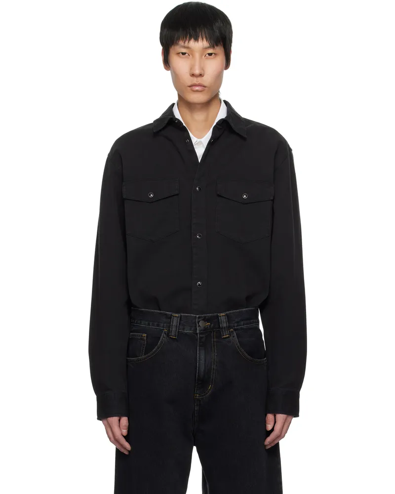 Carhartt WIP Black Santa Fe Shirt 89gd