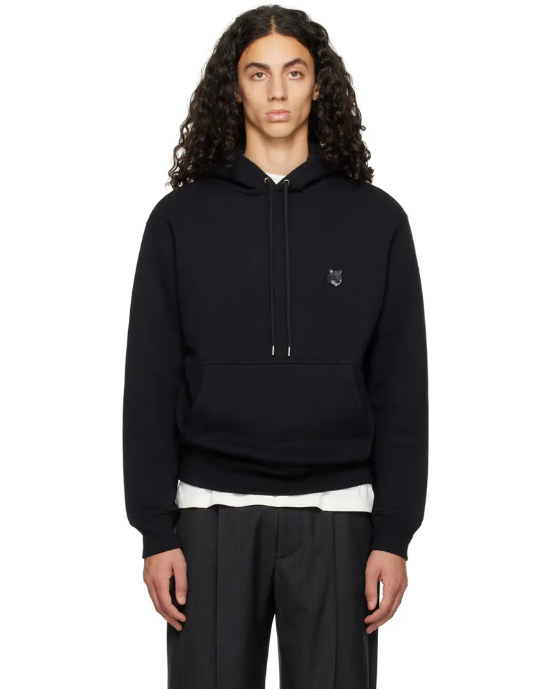 Kitsuné Black Bold Fox Head Hoodie P199