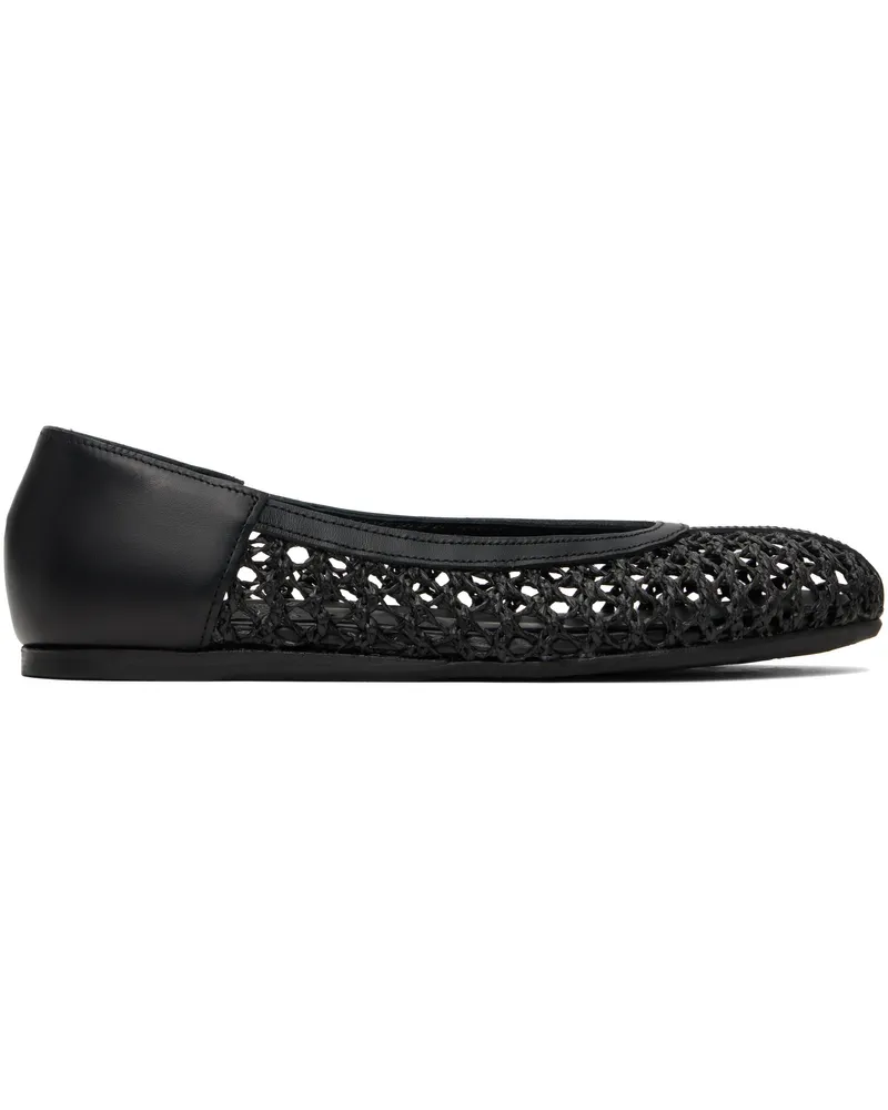 Ancient Greek Sandals Black Aeropi Ballerina Flats Black