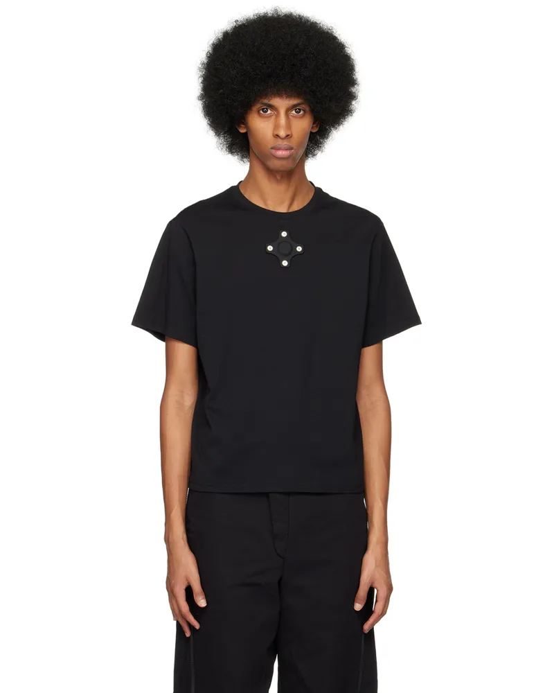 Craig Green Black Eyelet T-Shirt Black