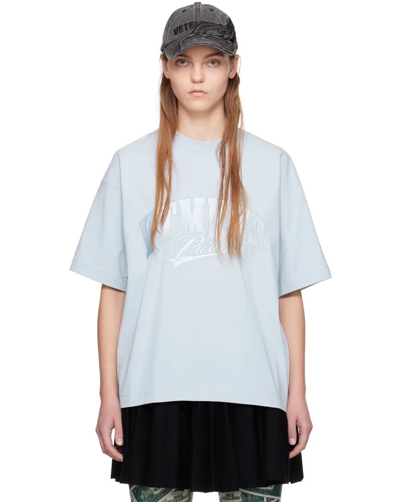 VTMNTS Blue Embroidered T-Shirt Light