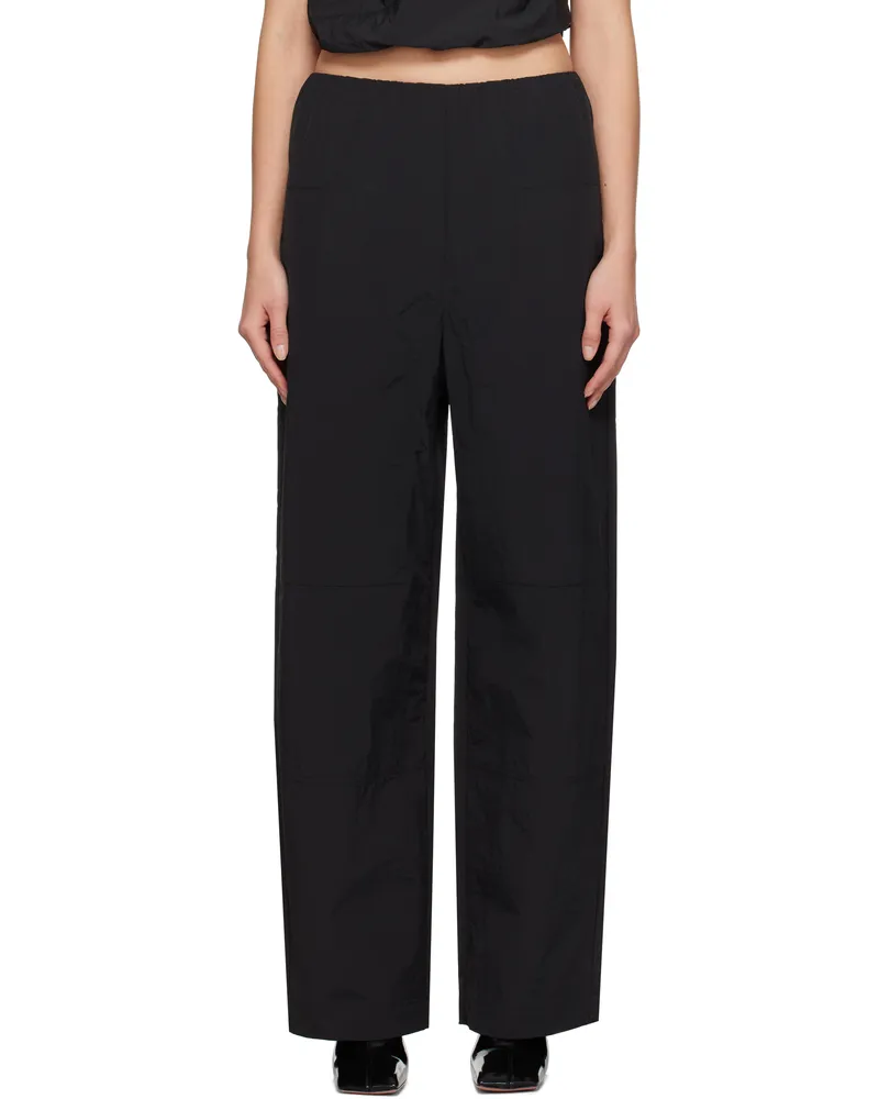 Paris Georgia Black Cocoon Trousers Black