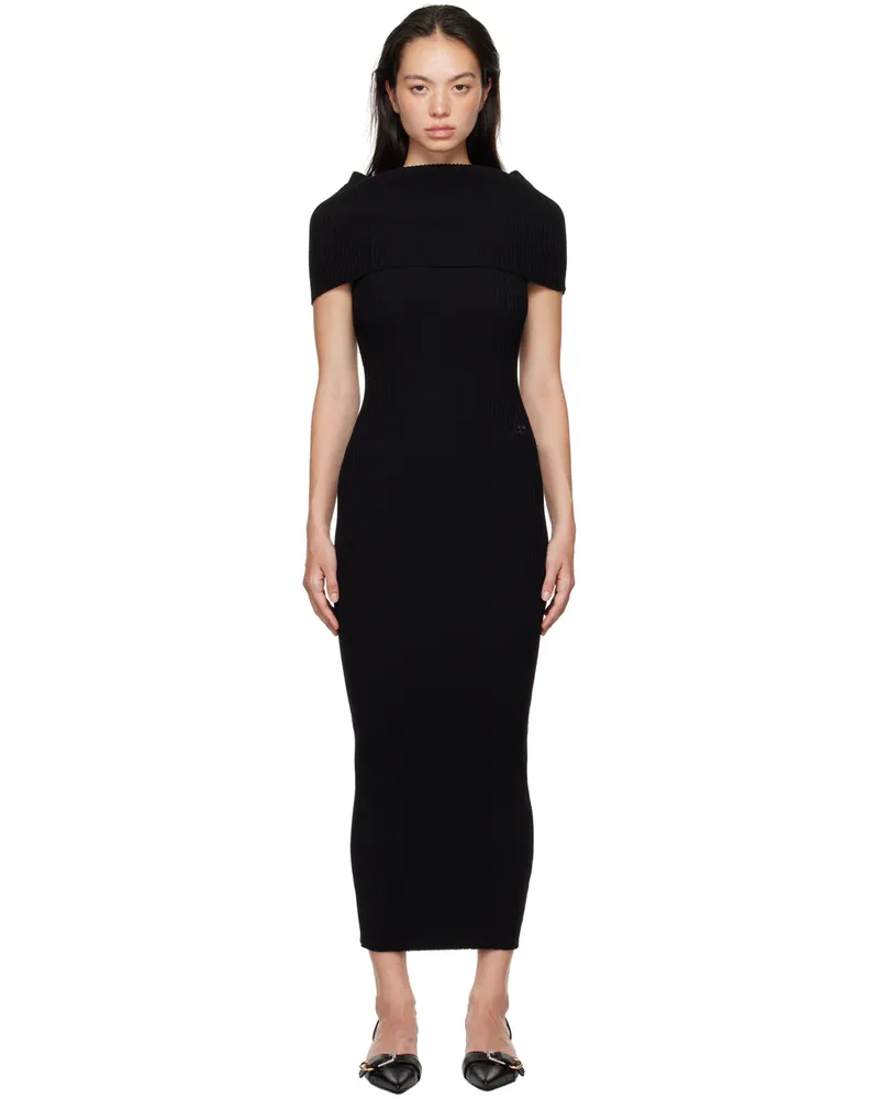 Courrèges Black Twist Maxi Dress 9999