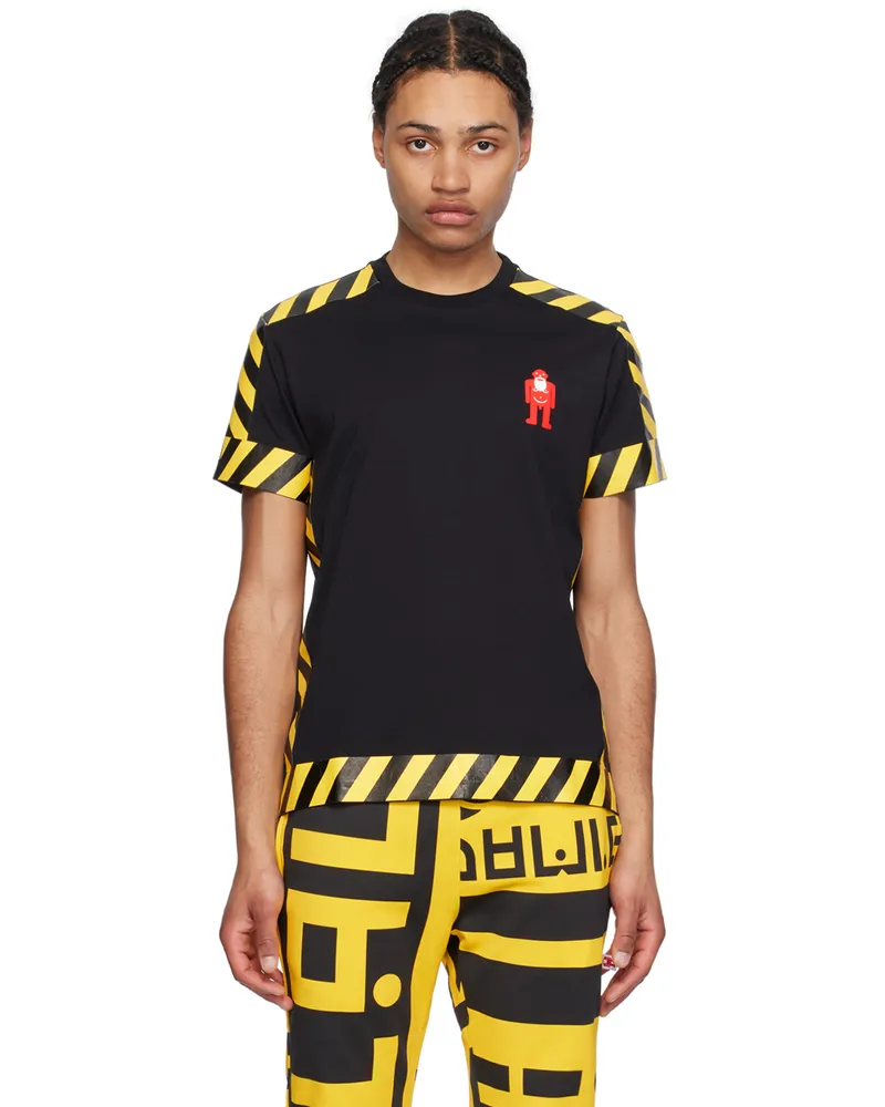Walter van Beirendonck Black Danger T-Shirt Cc37