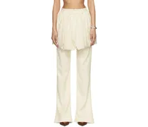 SSENSE Exclusive Beige Layered Trousers