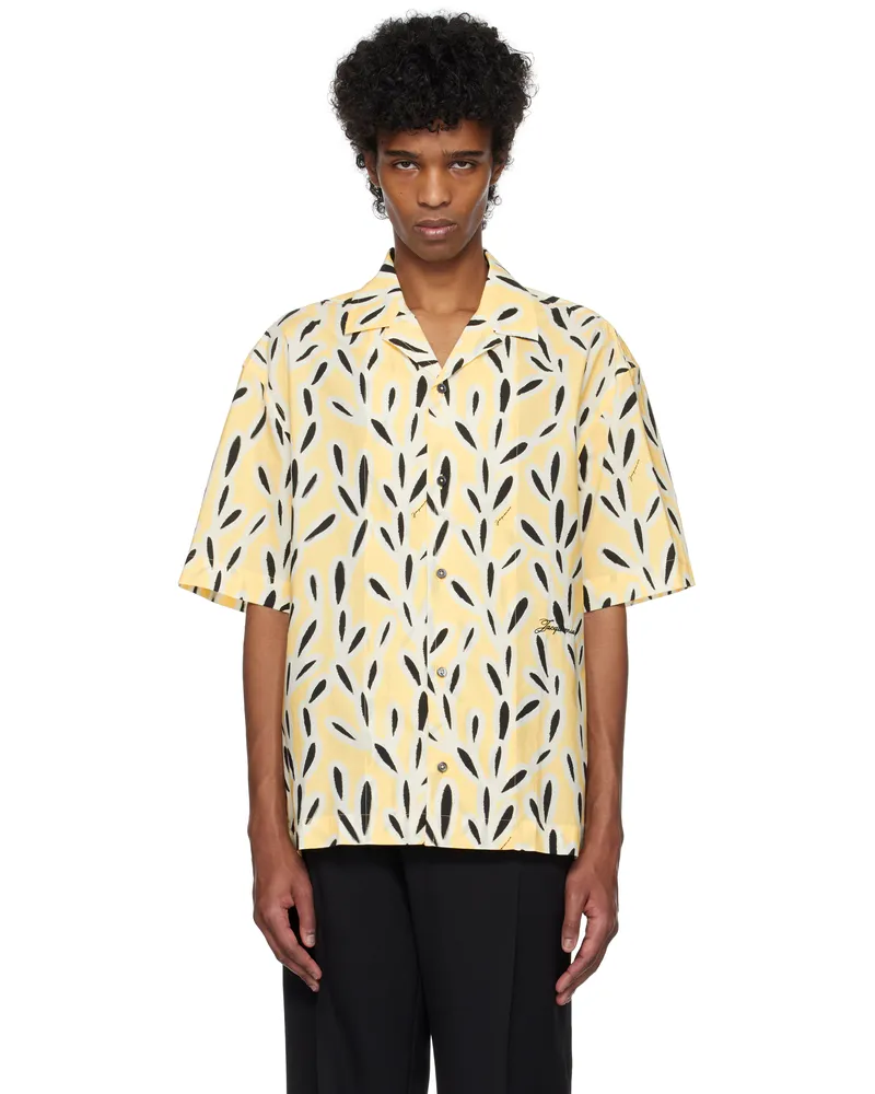 Jacquemus Yellow & Black 'The Jean' Shirt 2bo