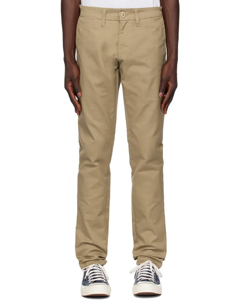 Carhartt WIP Beige Sid Trousers 02