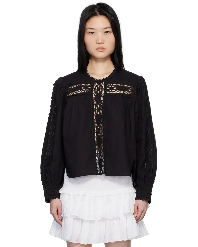 Étoile Isabel Marant Black Valmira Blouse Black