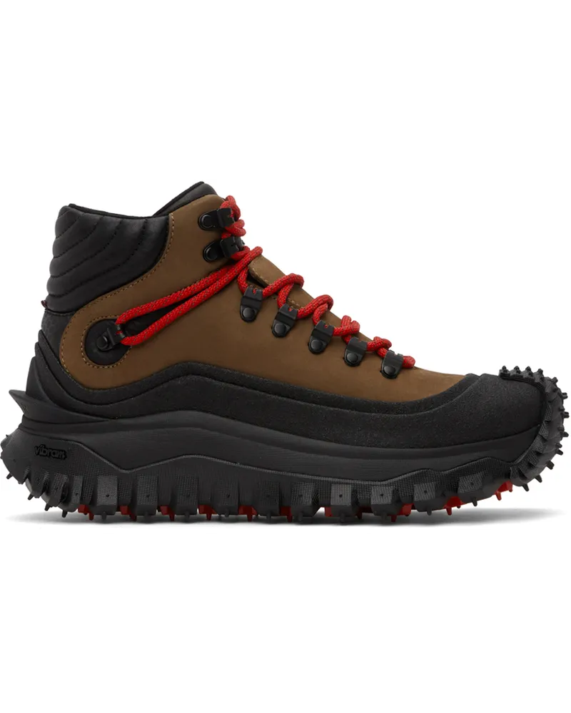 Moncler Brown & Black Trailgrip GTX Boots Pbrown