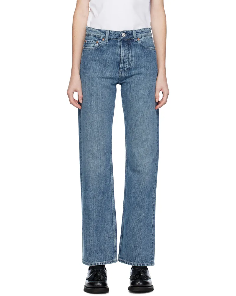 Our Legacy Blue Linear Cut Jeans Dream