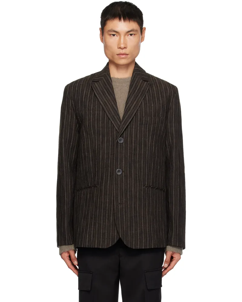 Róhe Brown Pinstripe Blazer 560