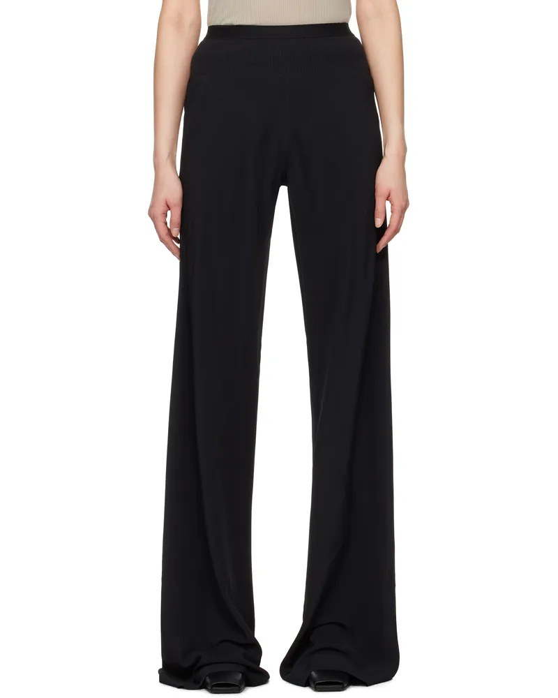 Rick Owens Black Hollywood Bias Trousers 09