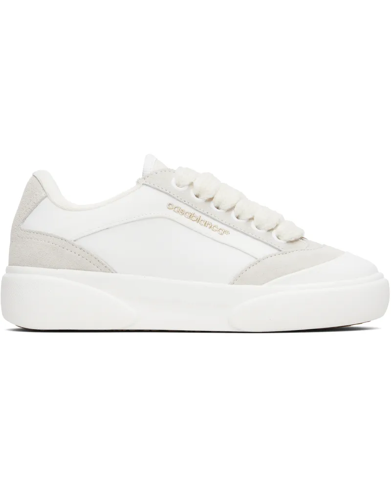 Casablanca Paris White & Gray Del Mar Sneakers White