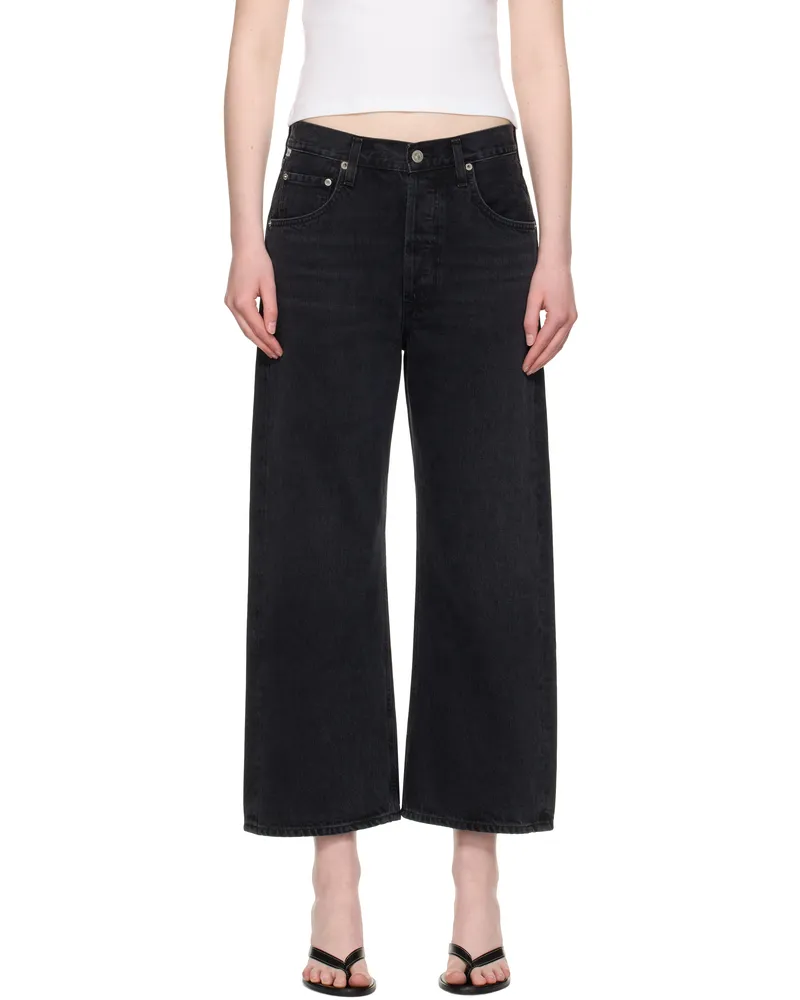 Citizens of humanity Black Wide Leg Vintage Gaucho Jeans Stonington
