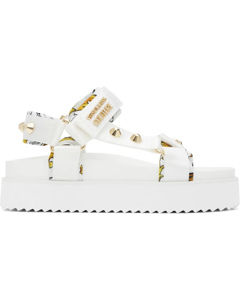 Versace Jeans White Beach Sandals Eg03