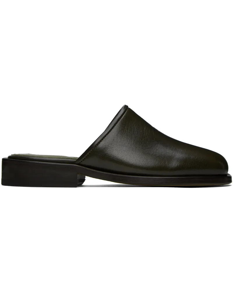 Christophe Lemaire Brown Square Mules Br499