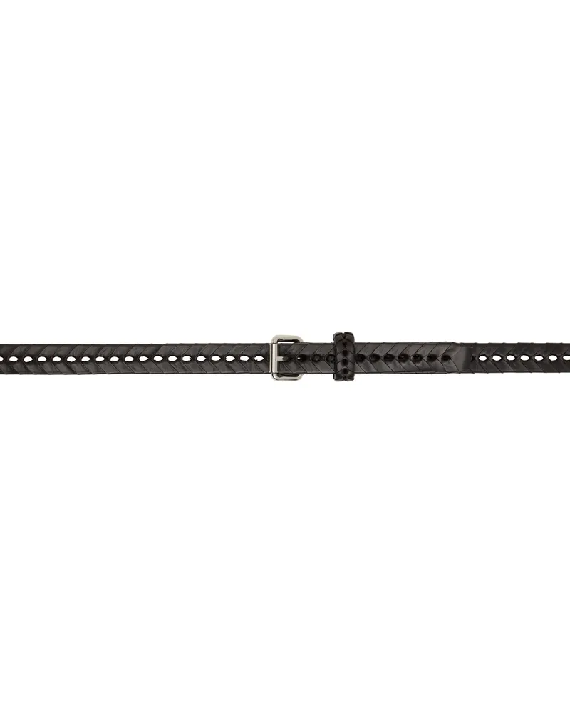 Christophe Lemaire Brown Braided 20 Belt Br449