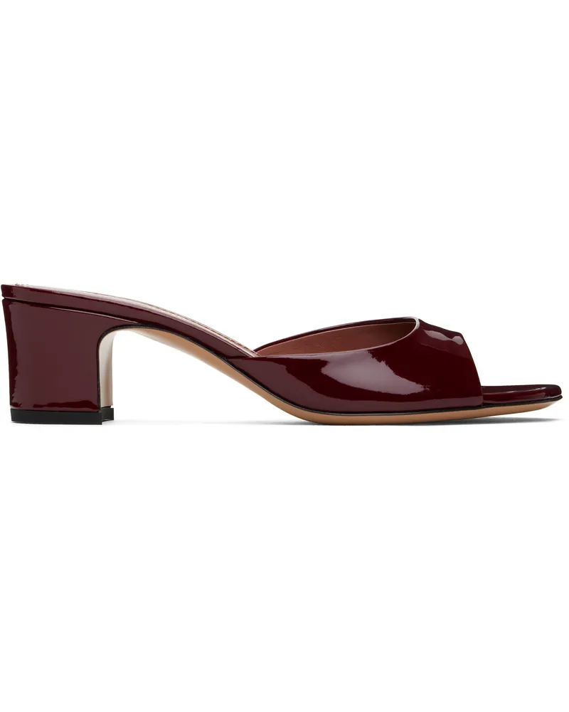 Paris Texas Burgundy Lara 50 Mules Rouge