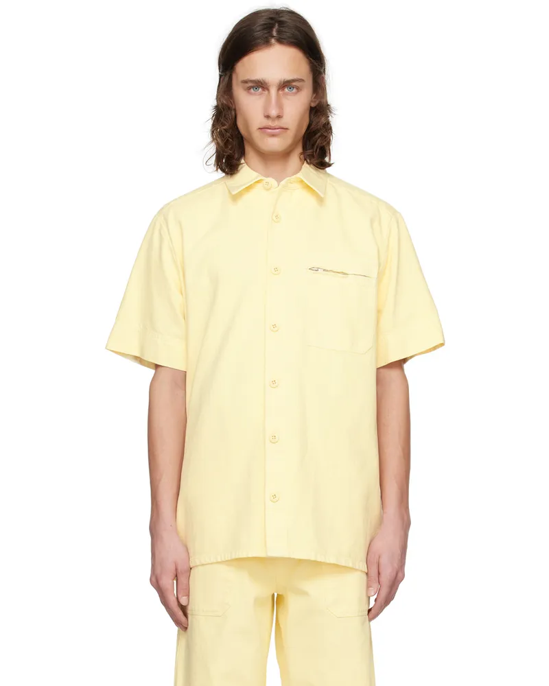 A.P.C. Yellow Nelson Denim Shirt Dab