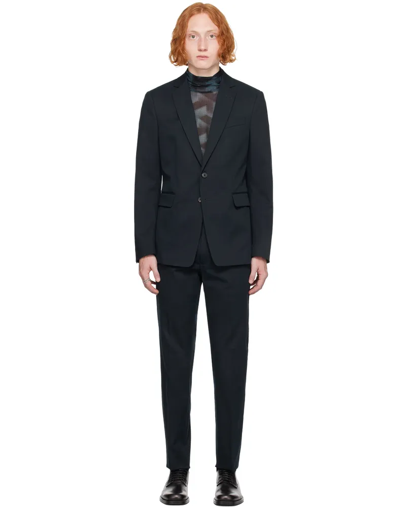 Dries van Noten Navy Single-Breasted Suit 509