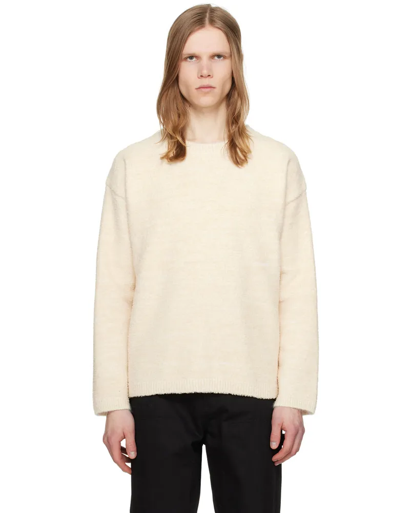 Zankov Off-White Crewneck Sweater Parchment