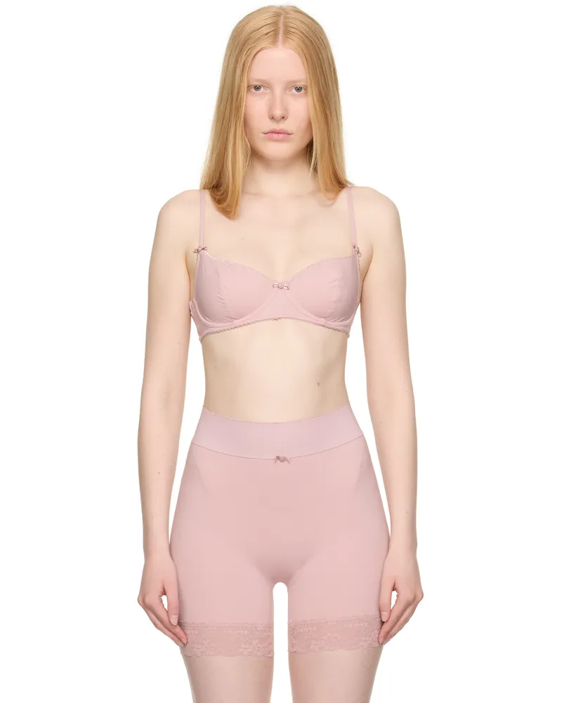 SKIMS Pink Vintage Shapewear Unlined Demi Bra Morganite