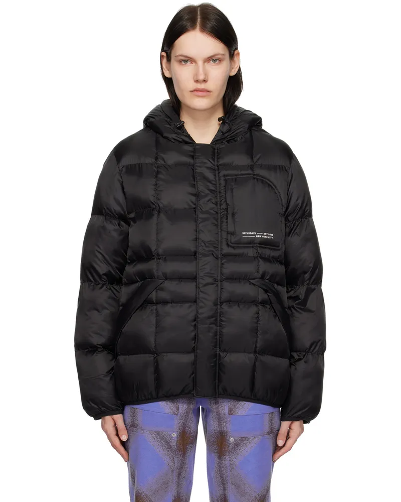 Saturdays NYC Black Momo Puffer Jacket Black