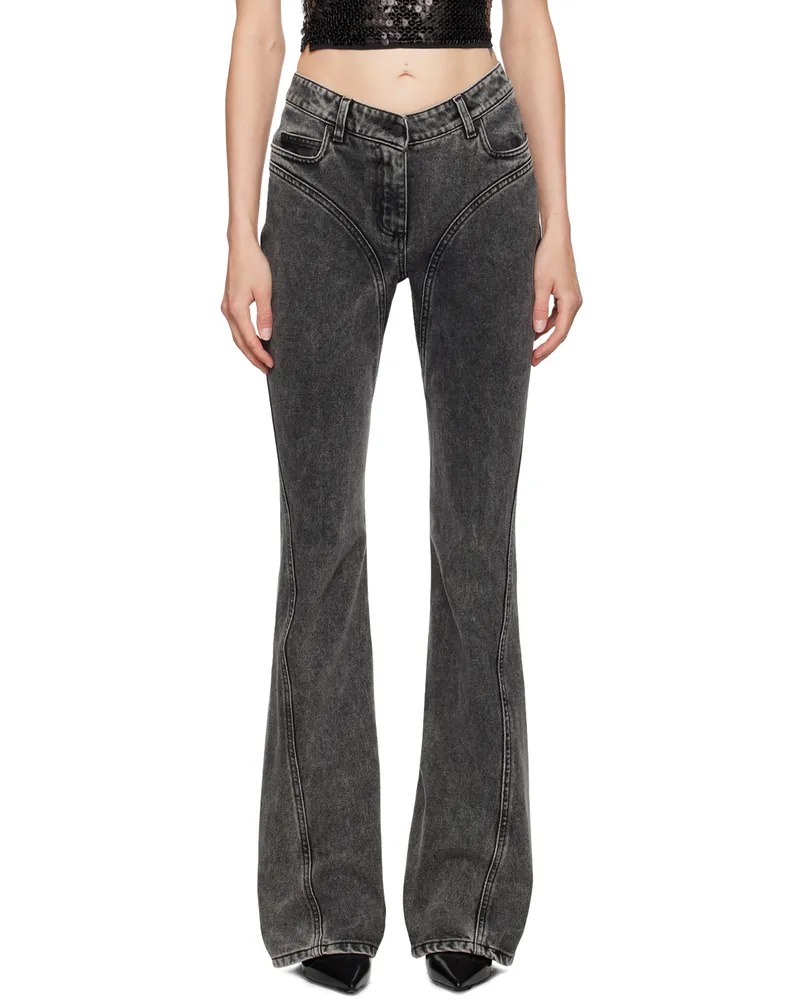 Thierry Mugler Black Flared Jeans Wa99